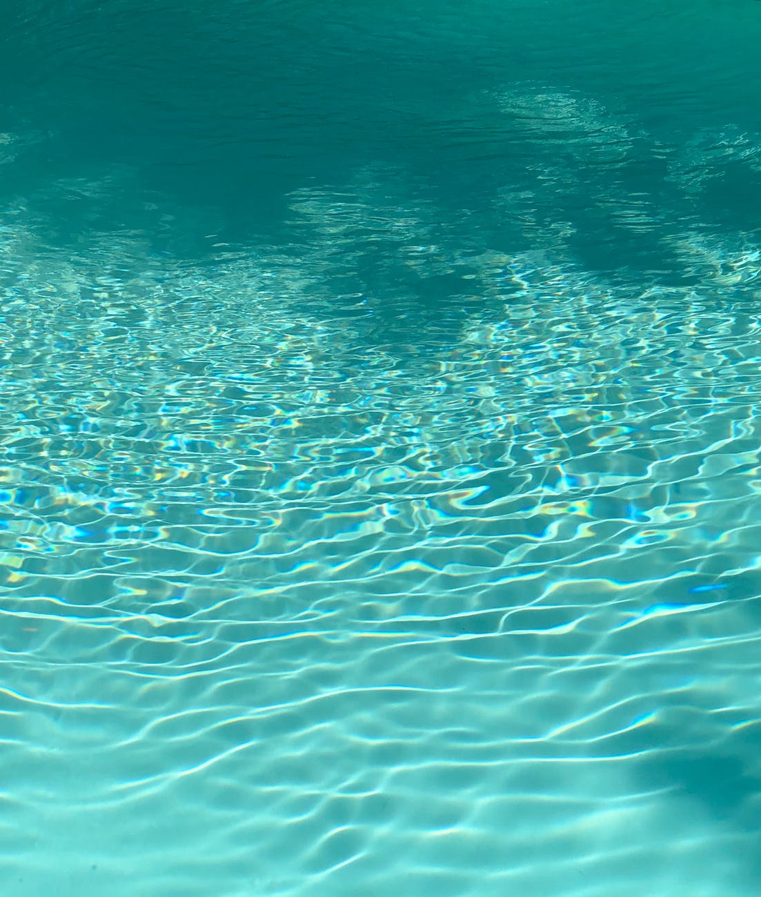 rippling water surface of swimming pool